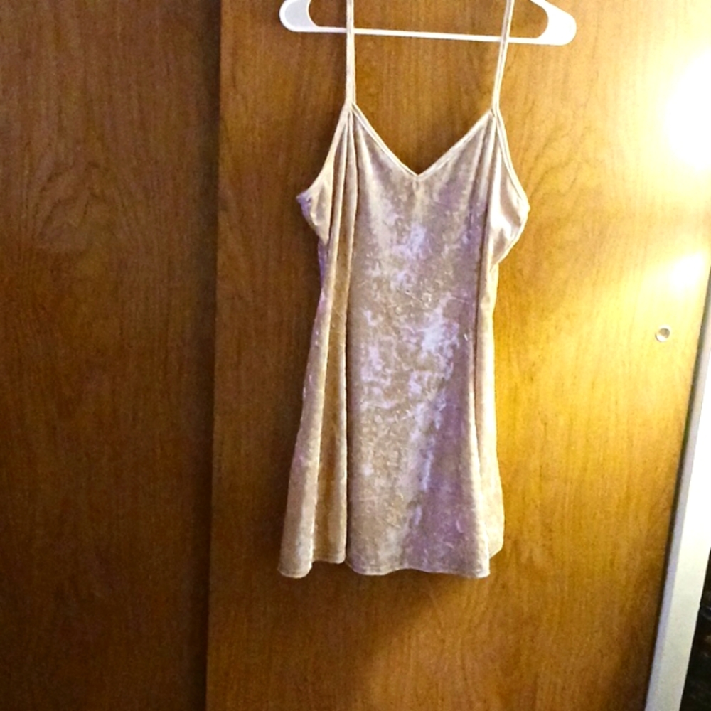 Velvet (FEELS LIKE) DRESS, LARGE/GRANDE, POLYESTER/SPANDEX, NO BRAND